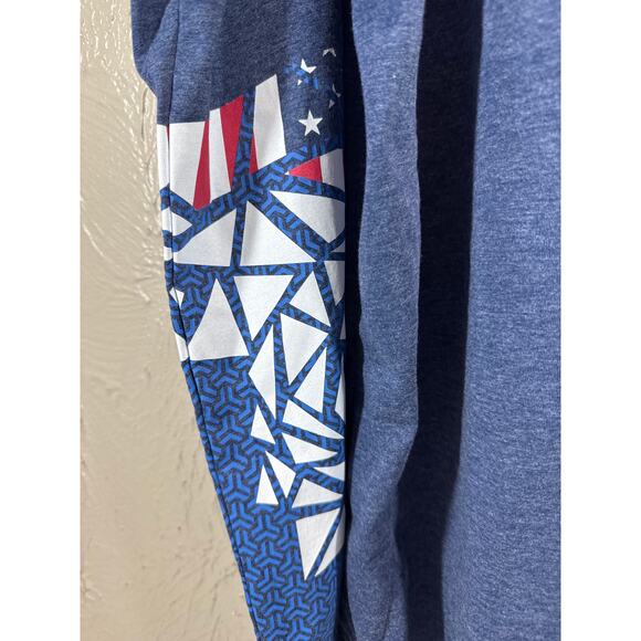 Arena Bishamon Collection Unisex USA OG Long Sleeve Navy Hoody Size XXL - Picture 3 of 5